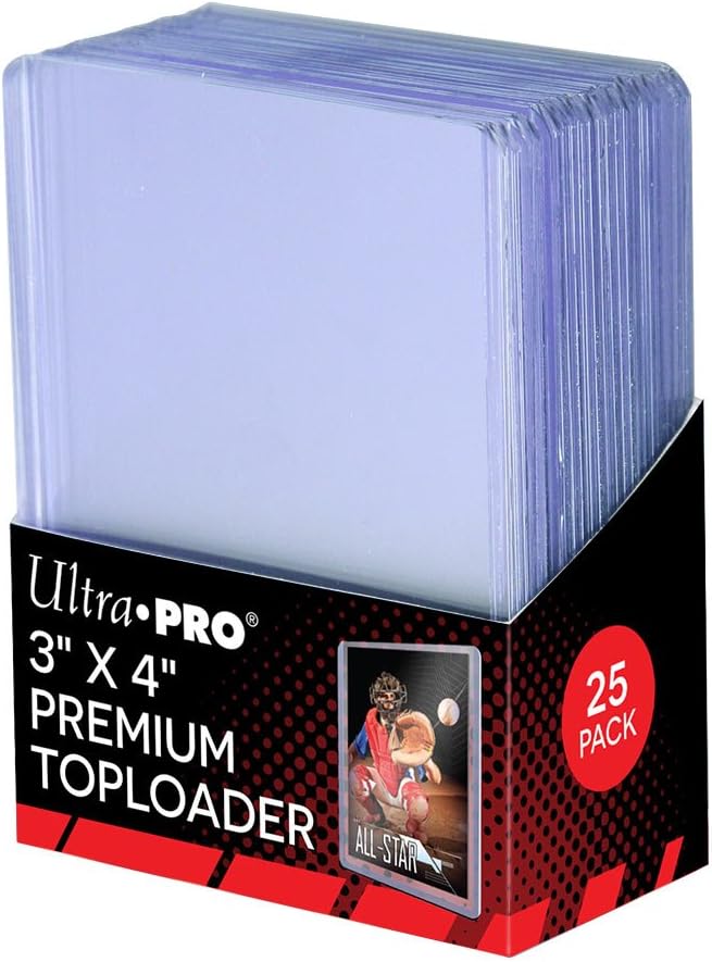 Pack de 25 Toploader Premium 3" × 4"-Ultra PRO - Format Standard