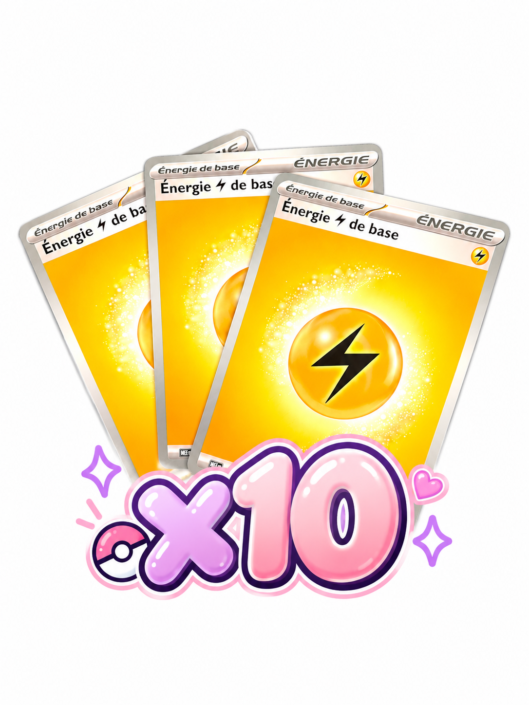 Lot de 10 Cartes Énergie Électrique Pokémon - JCC Pokémon - 2025