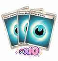 Lot de 10 Cartes Énergie Obscure Pokémon - JCC Pokémon - 2025