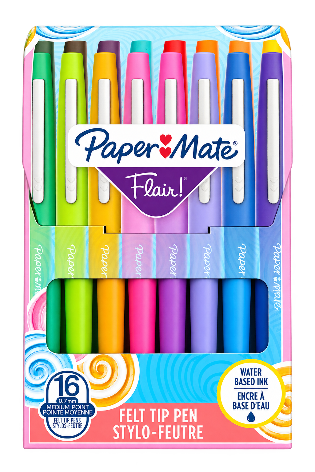 Pack de 16 Stylos - Feutres Paper Mate Flair
