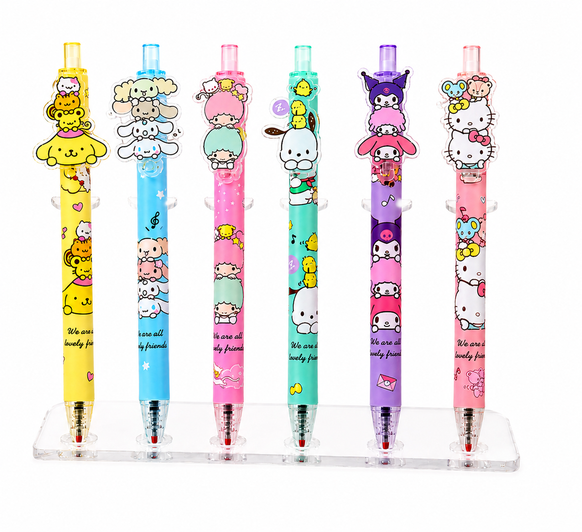 Stylo Sanrio à encre gel noire – Modèle aléatoire