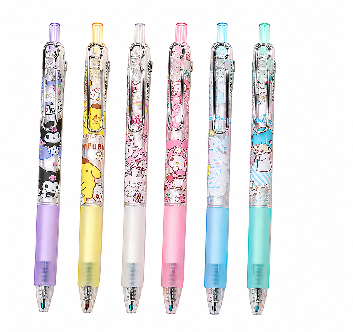 Stylo Sanrio à encre gel noire – Modèle aléatoire