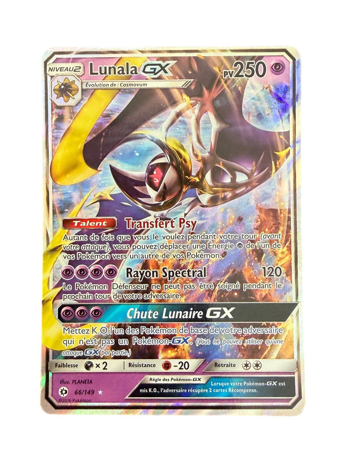 Carte Pokemon Lunala GX 66/149 - Soleil et Lune