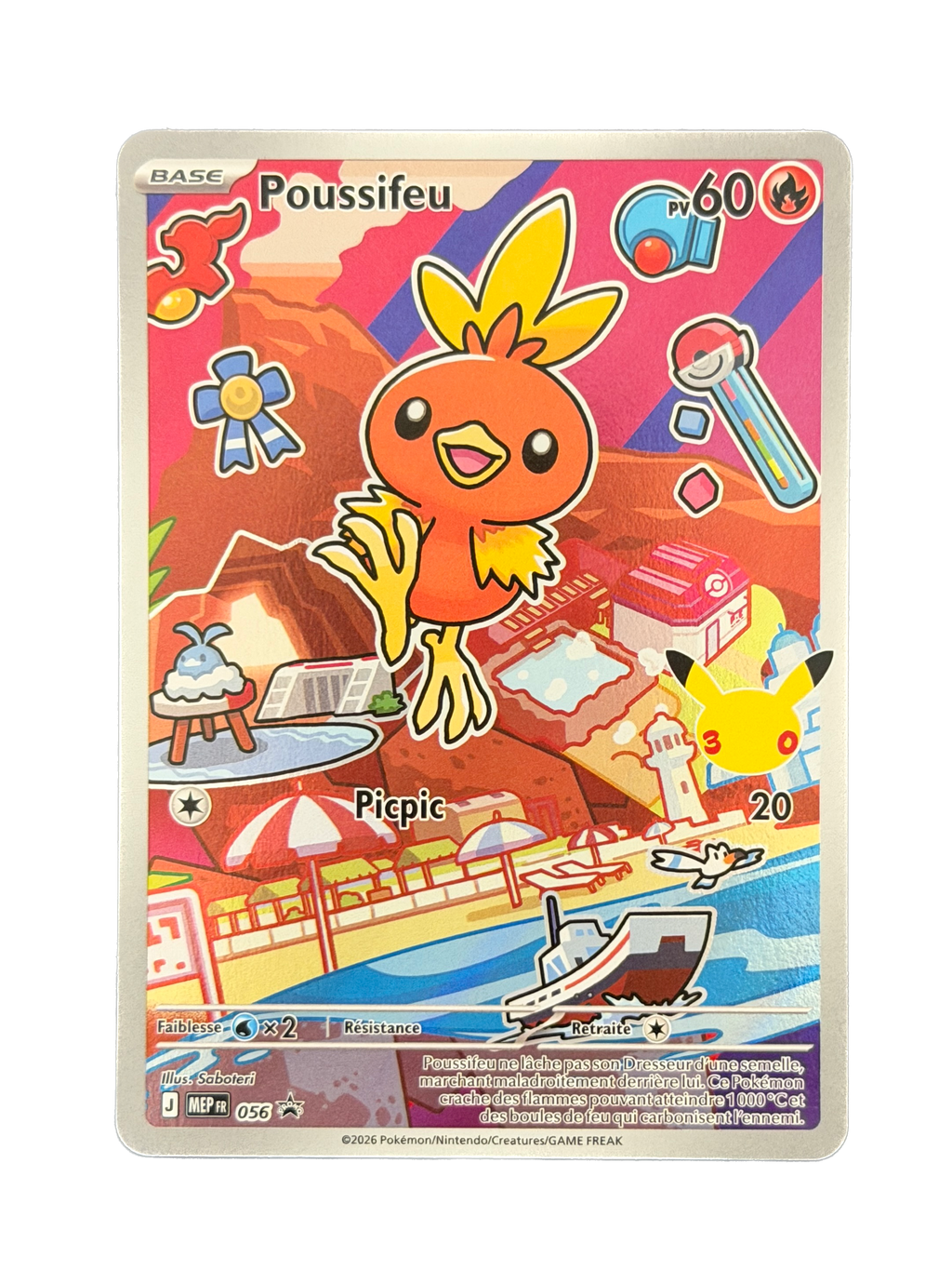 Carte Pokemon Poussifeu MEP 056 - Méga-Évolution - Promo