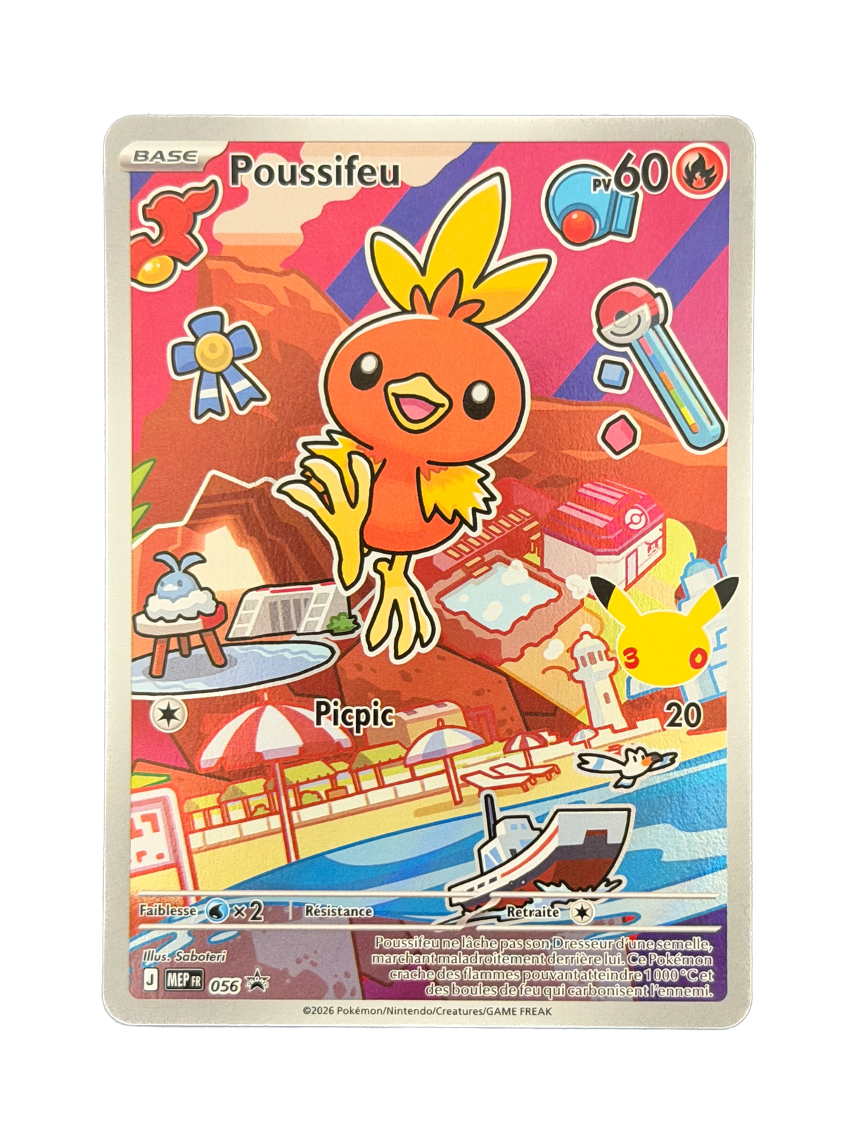 Carte Pokemon Poussifeu MEP 056 - Méga-Évolution - Promo