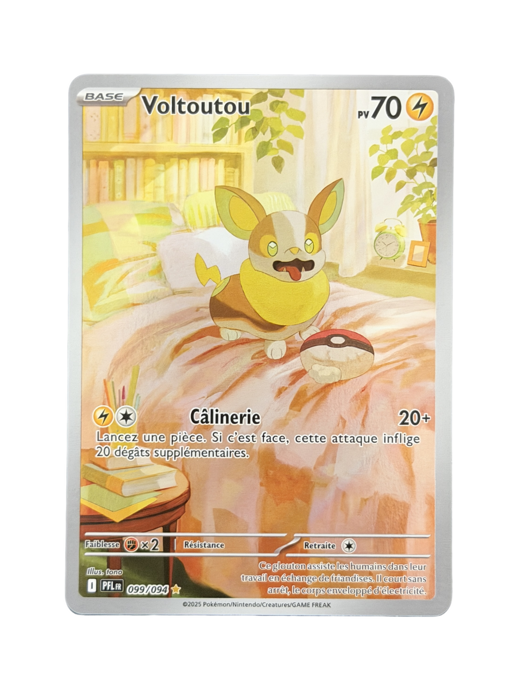 Carte Pokemon Voltoutou 099/094 - Flammes Fantasmagoriques - Méga Evolution