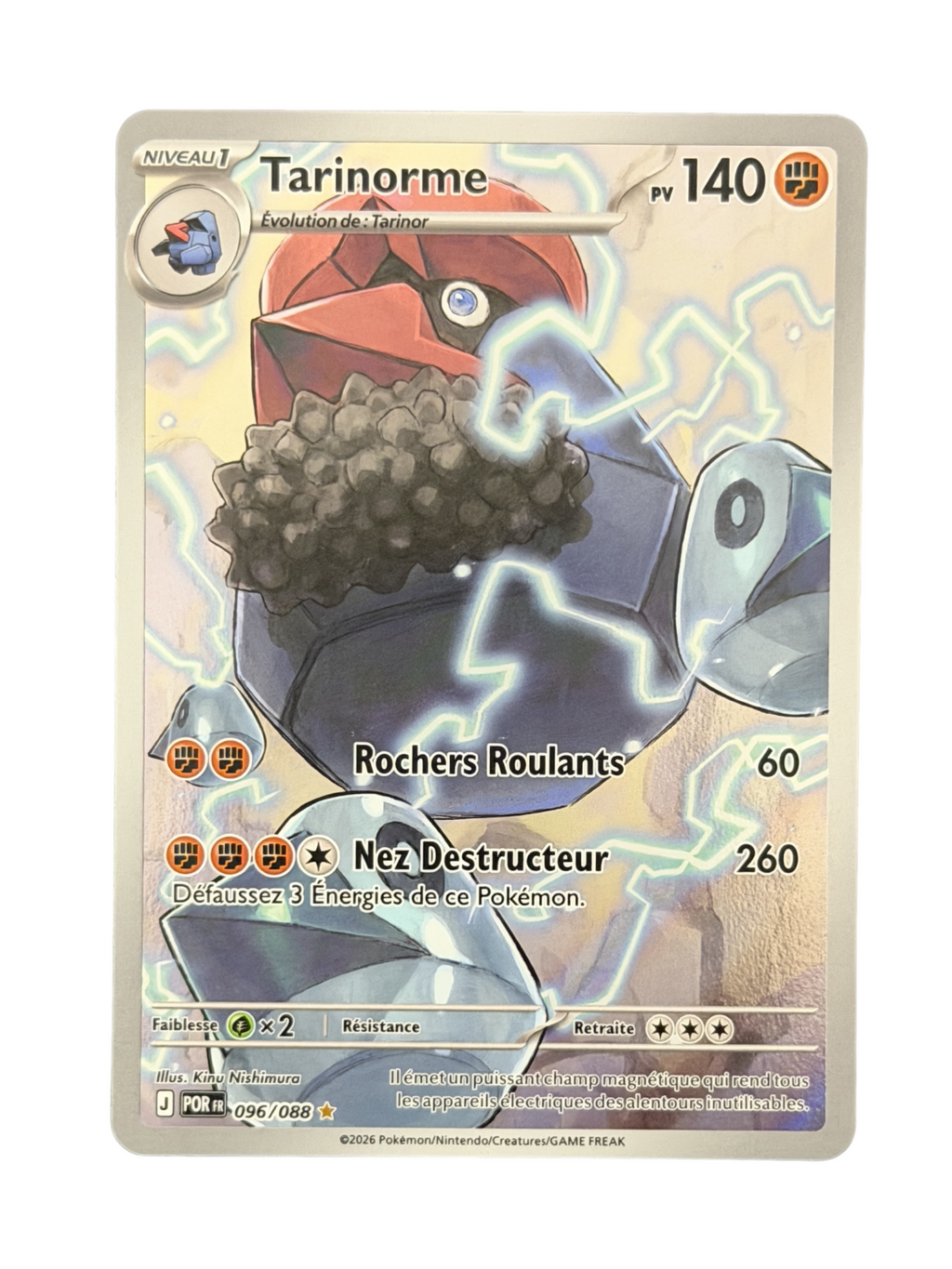 Carte Pokemon Tarinorme 096/088 - Méga-Évolution - Équilibre Parfait