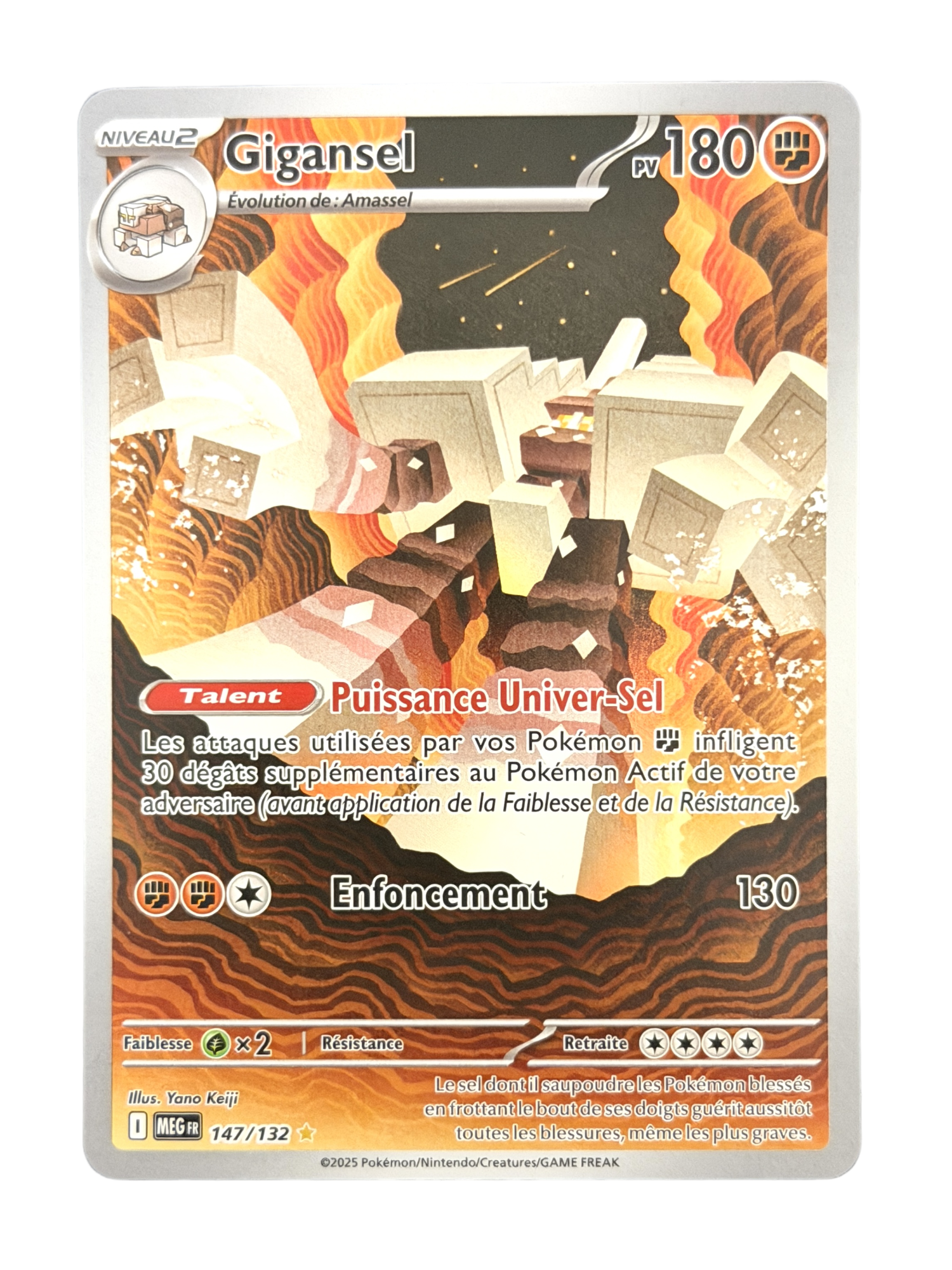 Carte Pokemon Gigansel 147/132 - Méga-Évolution