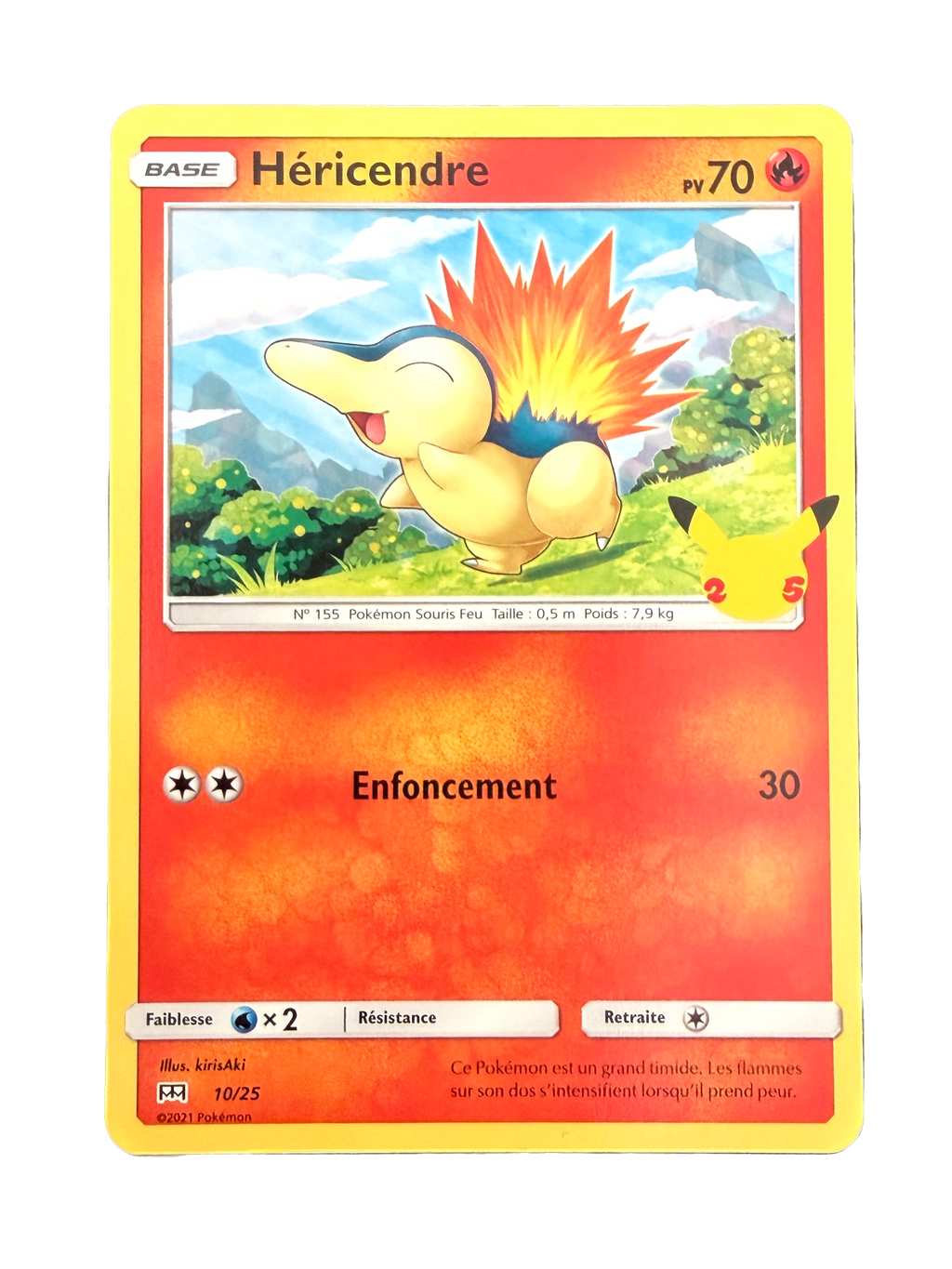 Carte Pokémon Héricendre 10/25 - Promo McDonald's 2021
