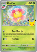 Carte Pokemon Ceriflor 007/128 - 30ᵉ Anniversaire - Méga Evolution ME5.5