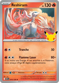 Carte Pokemon Reshiram 014/128 - 30ᵉ Anniversaire - Méga Evolution ME5.5