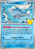 Carte Pokemon Froussardine 022/128 - 30ᵉ Anniversaire - Méga Evolution ME5.5