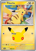 Carte Pokemon Pikachu 031/128 - 30ᵉ Anniversaire - Méga Evolution ME5.5